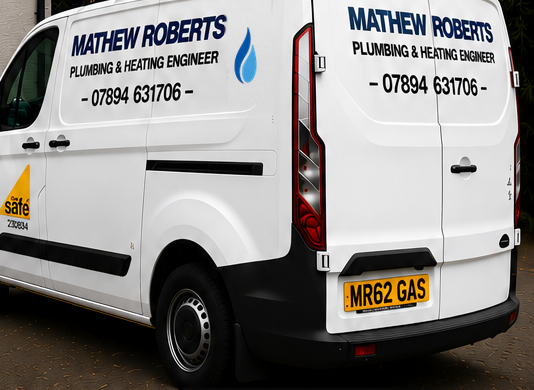 Mathew Roberts Plumbing & Heating branded van